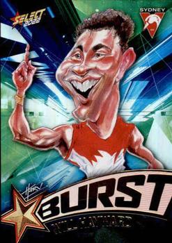 2022 Select AFL Footy Stars - Starburst Caricature - Shatter #SP62 Will Hayward Front